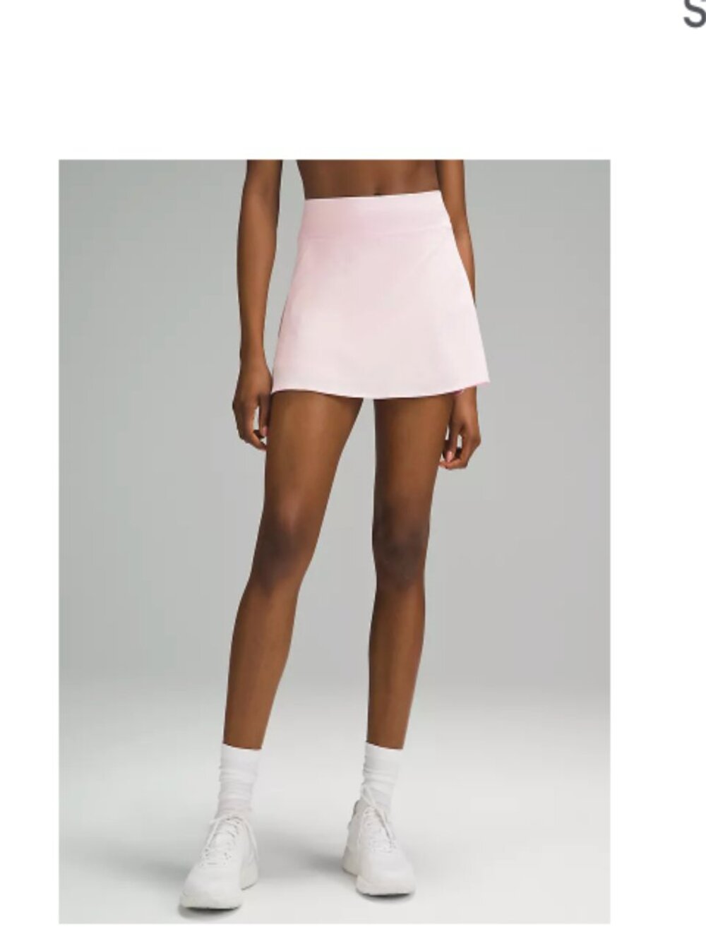 Lululemon lightweight high rise tennis skirt size 8 in Strawberry Milkshake pink